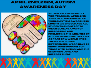 April 2nd, 2024, Autism Awareness Day